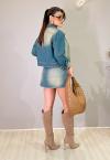 SHORTS SAIA JEANS FEMININO DIRTY JEANS PERFECT WAY