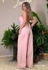 CALÇA WIDE LEG FEMININA ROSA PÓ PERFECT WAY