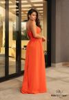 VESTIDO LONGO laranja. PERFECT WAY