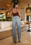 CALÇA FEMININA JEANS COS BAIXO DESTROYED PERFECT WAY