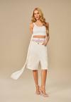 BERMUDA SARUEL C/ BOLSOS UTILITARIOS OFF WHITE PERFECT WAY