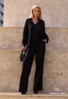 CAMISA FEMININA C/ ABERTURA PRETO PERFECT WAY