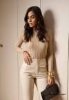 BLUSA FEMININA TRICO    BEGE PERFECT WAY