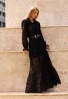 Perfect Way - SAIA LONGA FEMININA PRETO
