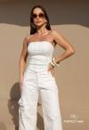 Perfect Way - CORPETE FEMININO C/ BORD IND OFF WHITE