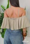 CROPPED  FEMININO CAQUI PERFECT WAY