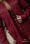 JAQUETA FEMININA ALONGADA burgundy PERFECT WAY