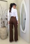BODY FEMININO C/ GOLA DE LAÇO OFF WHITE PERFECT WAY