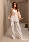 CALÇA CORTE RETO FEMININA OFF WHITE PERFECT WAY