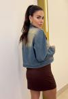 SHORTS SAIA  BORD INDUSTRIAL FEMININO MARROM CAFÉ PERFECT WAY