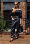BLUSA OMBRO A OMBRO FEMININA PRETO PERFECT WAY