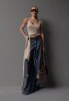 CALÇA COS INTERMEDIARIO  JEANS LAVAGEM WASHED DESTROYED C/ BOLSO FEMININA JEANS DESTROYED PERFECT WAY