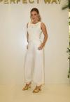 CALÇA COS ALTO E PUNHO FEMININA OFF WHITE PERFECT WAY