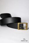 CINTO FEMININO DE COURO SINTETICO COM FIVELA PRETO PERFECT WAY