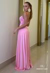 VESTIDO FEMININO LONGO ROSA PERFECT WAY