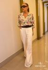 CALÇA AFAIATARIA BOLSO EMBUTIDO FEMININA CRU PERFECT WAY