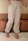 CALÇA CARGO FEMININA BEGE PERFECT WAY