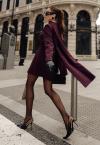 VESTIDO EM CREPE COM CINTO FIVELA METAL ACOMPANHA ECHARPE FEMININO FIGO PERFECT WAY