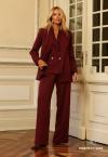 BLAZER REC C/ FENDAS COSTAS FORRADO  FEMININO burgundy PERFECT WAY