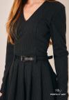 VESTIDO C/ PREGAS FEMININO PRETO PERFECT WAY