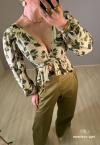 BLUSA ESTAMPADA FEMININA VERDE PERFECT WAY