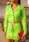 SAIA C/ RECORTE  VERDE CLARO PERFECT WAY