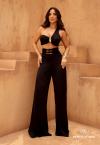 TOP FEMININO UM OMBRO SÓ PRETO PERFECT WAY
