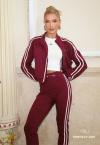 CROPPED BORD INDUTRIAL FEMININO OFF WHITE C/ BURGUNDY PERFECT WAY