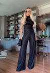 CONJUNTO CORPETE COM FIVELA E LAÇO + CALÇA PANTALONA PRETO PERFECT WAY