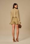 SHORTS COS ALTO FEMININO verde oliva PERFECT WAY