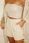 TOP CROPPED FEMININO BORDADO 963 natural PERFECT WAY