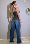 CALÇA JEANS FEMININA JEANS ESTONADO PERFECT WAY