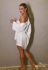 CAMISA OVER FEMININA ESTAMPADA OFF WHITE PERFECT WAY
