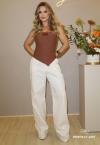CROPPED FEMININA S/ ALÇA CACAU PERFECT WAY