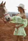 VESTIDO SOLTO + CINTO verde claro PERFECT WAY