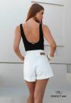 SHORTS  FEMININO OFF WHITE PERFECT WAY