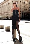 CROPPED COURO SINTETICO (PU) SEM ALCA FEMININO PRETO PERFECT WAY