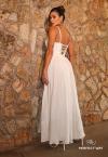 VESTIDO FEMININO MAXI MIDI  OFF WHITE PERFECT WAY