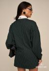 CARDIGAN  RISCA DE GIZ BORD UINDUSTRIAL FEMININO VERDE ESCURO PERFECT WAY