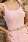 VESTIDO CURTO FEMININO ROSA QUARTZO PERFECT WAY