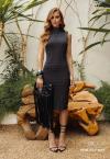 VESTIDO MIDI FEMININO PRETO PERFECT WAY