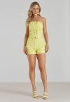 conjunto alfaiataria top + shorts AMARELO PERFECT WAY