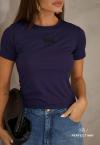 BLUSA FEMININA AZUL MARINHO PERFECT WAY