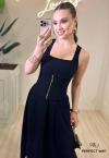 VESTIDO MAXI MIDI  PRETO PERFECT WAY