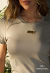 T-SHIRTS FEMININA verde cha PERFECT WAY