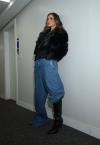 CASACO CROPPED EM PELE SINTETICA  FORRADO FEMININO PRETO PERFECT WAY