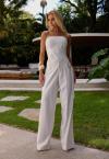 CORPETE ASSIMÉTRICO FEMININO OFF WHITE PERFECT WAY