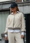 JAQUETA BORD INDUSTRIAL MALHA TRICO GOLA ALTA FEMININA CRU PERFECT WAY