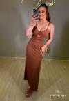 VESTIDO MAXI MIDI FEMININO CACAU PERFECT WAY