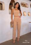 CROPPED FEMININO DECOTE QUADRADO nude PERFECT WAY